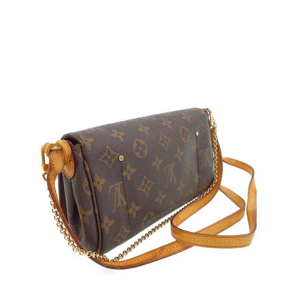 Louis Vuitton Favorite Monogram Shoulder Bag Brown Leather